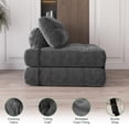 thumbnail image 5 of Huisuilinss Folding Sofa Bed,Convertible Sleeper Chair With Pillow,Portable Fold Out Chair Bed,Futon Sofa Bed,Folding Floor Couch,Foldable Mattress Back Support For Home Office Dorm Guest Use,Full, 5 of 7