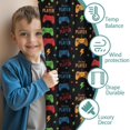 thumbnail image 3 of Blackout Kids Curtains,Multicolor Controllers Games Icons Black Pattern Childrens Insulated Curtains Set Of 2,Bedroom Essentials,Toddler Room Decor 52"x63", 3 of 5