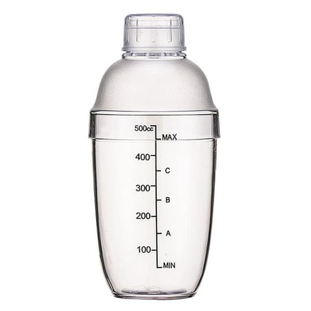 Premium Shaker, Pro Boston Shaker. 10, 18 AND 25, Unweighted Martini Beverage Shaker Made with Transparent Material , 500cc, 500cc Cocktail Shaker Acrylic