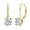 Gold 1.0 ct(0.5ct*2), variant on Earrings,1.0ct-2.0ct D Color Brilliant Round Cut Lab Created Diamond Earrings 18K White Gold Plated Sterling Silver Dangle Earrings Moissanite Leverback Drop Earrings