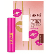 Lakmé Lip Love Strawberry Lip Balm – Moisturizing Chapstick SPF 15 Tint