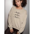 thumbnail image 2 of Thankful Grateful Blessed Sweatshirt Women -Image by Shutterstock, Female Medium, 2 of 4