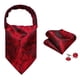 thumbnail image 4 of Set de corbatas Barry.Wang de seda de cachemir rojo, 126 cm, de Ascot, 4 of 6