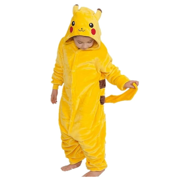 Animal Pajamas One Piece Cosplay Unisex Child Kid Jumpsuits Toddler Hooded Pyjamas