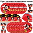 thumbnail image 4 of Decoración para fiesta de cumpleaños de Mickey Mouse de Disney, lindo Mickey, vaso de papel, servilleta, plato, pancarta, globos, suministros para baby shower para niños, 4 of 5