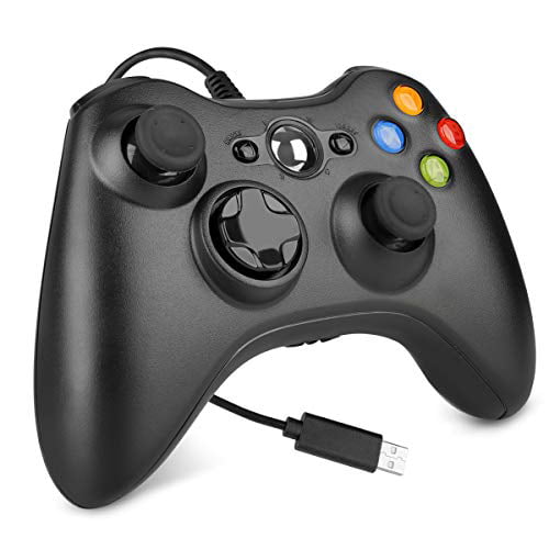 Bloeien cursief amplitude Wired Controller for Xbox 360, YCCTEAM USB Wired Game Controller Gamepad  Joystick for Xbox 360/360 Slim/PC Windows 7,8,10 with Dual Vibration and  Trigger Buttons (Black) - Walmart.com