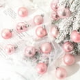 thumbnail image 2 of 20Pcs 4cm Christmas Tree Color Ball Shatterproof Multi-styles Electroplating Bright Color Reusable Scene Layout Wedding Decor Xmas Party Hanging Ball Pendant Party Supplies, 2 of 8