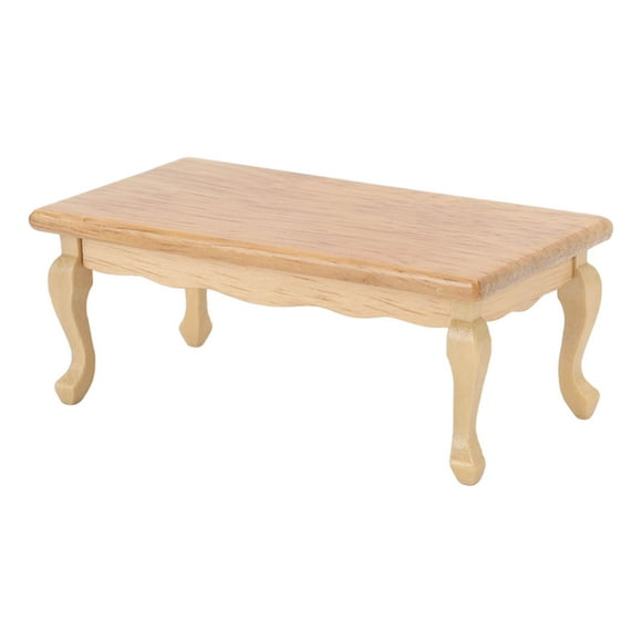 Dollhouse Coffee Table, Mini Dollhouse Furniture Fashionable Lifelike 1/12 Scale Dollhouse Tea Table For Dollhouse Decoration Accessories For Kids