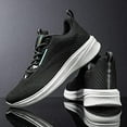 thumbnail image 4 of Men's Running Shoes Knit Mesh Breathable Lightweight Sneakers Comfortable Fashion Casual Walking Shoes Tennis Shoes, 4 of 14