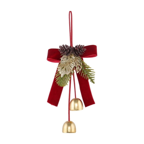 Christmas Bowknot Bells Pendant Christmas Decorations Holiday Decoration Hanging Ornament
