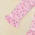 thumbnail image 7 of NOLDARES Toddler Baby Girls Pajamas Set Christmas Tree Santa Button Down Shirts Pants Pjs Nightgown Sleepwear,4-5 Y, 7 of 7