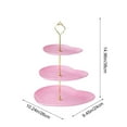thumbnail image 3 of European-Style Multi-Tier Dessert Stand, 3-Layer Luxurious Heart-Shaped Cake & Fruit Tray, Snack & Candy Display for Parties, 3 of 6