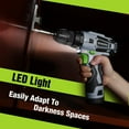 thumbnail image 4 of WORKPRO Cordless Drill Driver Kit, 12V Electric Screwdriver Driver Tool Kit for Women, 3/8" Keyless Chuck, Charger and Storage Bag Included, 4 of 8