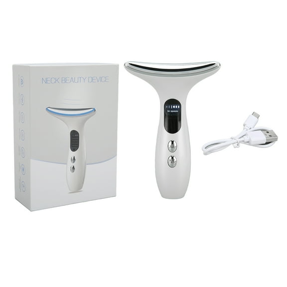 Face Neck Lifting Massager, 3 Lights Heating Microfrequency Vibration Reduce Dullness Promote Collagen Neck Face Beauty Device  For Daily Use