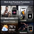 thumbnail image 5 of Reloj Inteligente Kimeag H31 Militar Llamadas Bluetooth 112 Modos Deportivos IPX8 Pantalla 1.91 Pulgadas, 5 of 5