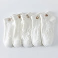 thumbnail image 2 of Calcetines blancos para mujer, calcetines cortos, color liso, de verano, finos, populares en Internet, calcetines cortos de primavera y otoño, bonitos calcetines de verano, 2 of 6