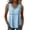 Bleu Ciel, blouses et Hauts pour Femmes, variante sur SZJXBUY Hauts en Lin pour Femmes, Été Chic Décontracté Grande Taille Sans Manches Débardeur à Col en V avec Découpes Bordure Coupe Ample Tuniques Chemises de Plage Vacances Beige, TTG
