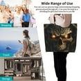 thumbnail image 4 of Yiaed Metal Evil Skull Print Handbag for Women Tote Purse Shoulder Bag Large Fashion Hobo Purse Handbag Shopping Tote, 4 of 5