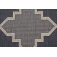 thumbnail image 5 of Trellis Diamond Rug - 5 ft. 3 in. x 7 ft. 6 in., Charcoal Gray, Indoor/Outdoor Contemporary Rug, Fade Resistant, Water Proof Rug | Accent Area Decor Rugs, 5 of 8