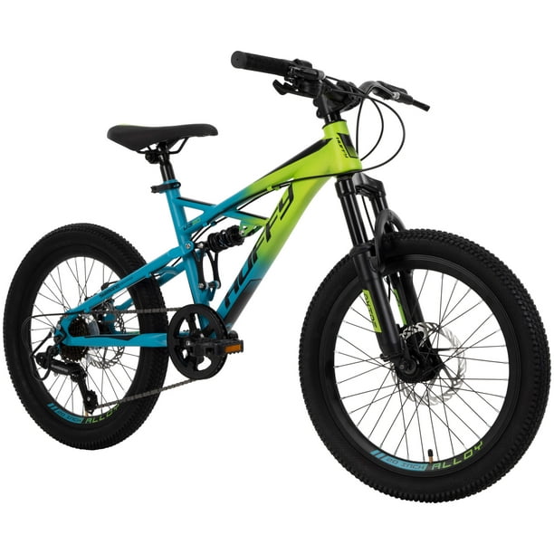 Welvarend kans Komst Huffy 20-inch Oxide Boys Mountain Bike for Kids , Lime / Blue - Walmart.com