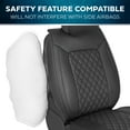 thumbnail image 5 of MotorBox Prestige Faux Leather Seat Covers for Cars - (2) Front Semi-Custom Fit Black Seat Covers for Trucks & SUV - Automotive Seat Covers & Accessories - Protective Interior Covers for Cars, 5 of 7