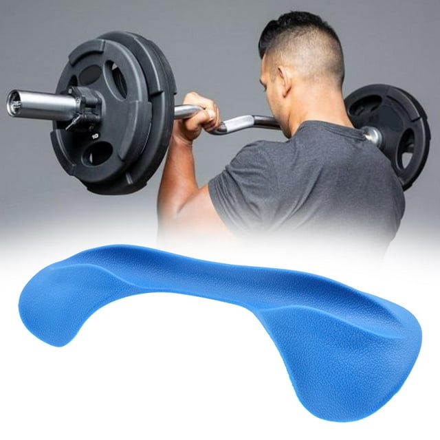 Protector de hombro Cola con barra para sentadillas Almohadilla para sentadillas con barra Azul