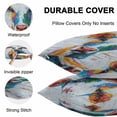 thumbnail image 4 of Waterproof Throw Pillow Covers Set of 2, 20x12 Inch Abstract Cow Decorative Pillowcases Outdoor Pillow Slip Cushion Covers Set for Couch Tent Farmhouse Colorful Animals Oil Painting, 4 of 7