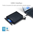 thumbnail image 3 of Unidad y grabadora de DVD externa ASUS ZenDrive V1M con diseño de almacenamiento de cables incorporado, interfaz USB-C, compatible con Win 11 y macOS, soporte M-DISC (SDRW-08V1M-U), 3 of 5