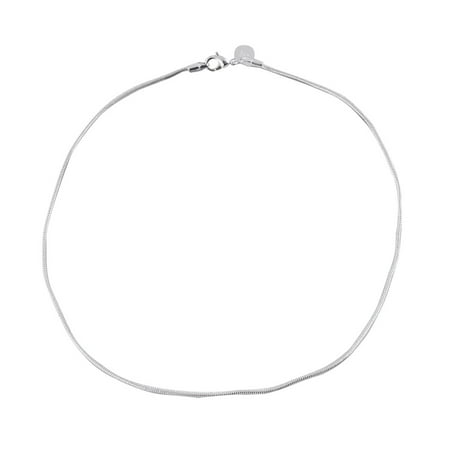 Women Ladies Metal Necklace Neck Chain Choker Jewelry Sliver Tone 41cm (Best Girth For Women)