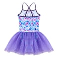 thumbnail image 2 of inhzoy Kids Girls Shiny Sequins Metallic Ballet Tutu Dress Camisole Leotards Dancewear, 2 of 7