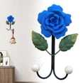 thumbnail image 2 of Decorative Resin Wall Hooks – Hand Painted Flower Shaped Wall Mounted Hook for Coats, Hats, Towels, Keys, Artistic Home Entryway Organizer by Goohae, 2 of 2