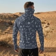 thumbnail image 5 of Long Sleeve Hoodies for Men with Mask Fishing Sun Protection Summer Breathable Casual Camo Hooded Shirts, 2XL, 5 of 9