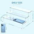 thumbnail image 2 of 3 Tier  Display Risers, Large Perfume Organizer Stand, Clear Cupcake Stand Holder, Display Shelves for Figurines, Dessert Shelf for Party, Risers Display Stand for Decoration (1 ), 2 of 7