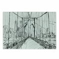 thumbnail image 1 of NYC Scene Cutting Board, Creative Sketchy Artwork of Monotone Bridge Silhouette Scribbled by Hand, Decorative Tempered Glass Cutting and Serving Board, in 3 Sizes, by Ambesonne, 1 of 2