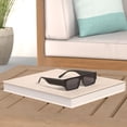 thumbnail image 2 of Gafas de sol Hanj Rectangle 90s Vintage para hombre y mujer, color negro, 2 of 8