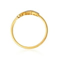 thumbnail image 3 of 14K Gold Plated 925 Sterling Silver Diamond Infinity Heart Ring – Dainty Love Promise Band for Women, 3 of 3