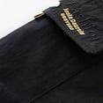 thumbnail image 3 of Ceisia Men Solid Color Fleece Multi Pocket Work Pants Loose Drawstring Gift Elastic Cuff Trousers, 3 of 9