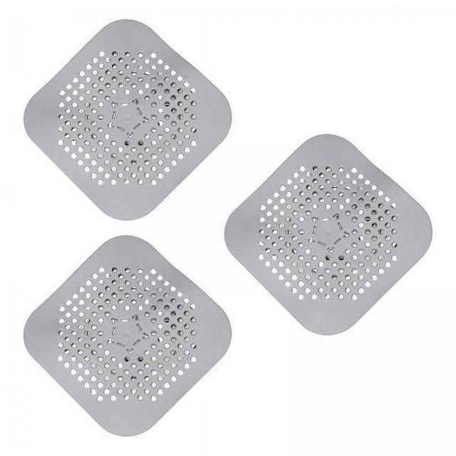 2x 3 Uds Cubierta de Drenaje de Silicona Almohadillas Aislantes 14x14cm Protección de Drenaje Plegable Cubierta de Mango Antiescaldado para Lavabos de 2 piezas