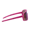 thumbnail image 3 of Piranha Eyewear Reflection Neon Pink Shield Sunglasses for Kids Ages 4-10 with Blue Mirror Lens, 3 of 5