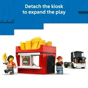 LEGO City Fries Food Truck Building Toy for Kids - Pretend Play Truck Toy for Boys & Girls, Ages 5+ Mobile Restaurant Playset W/2 Minifigures & Detachable Kiosk - Gift Idea for Birthdays - 60488