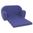 thumbnail image 2 of Delsit Toddler Couch and Kids Flip Open Foam Double Sofa, Navy Anchors, 2 of 4