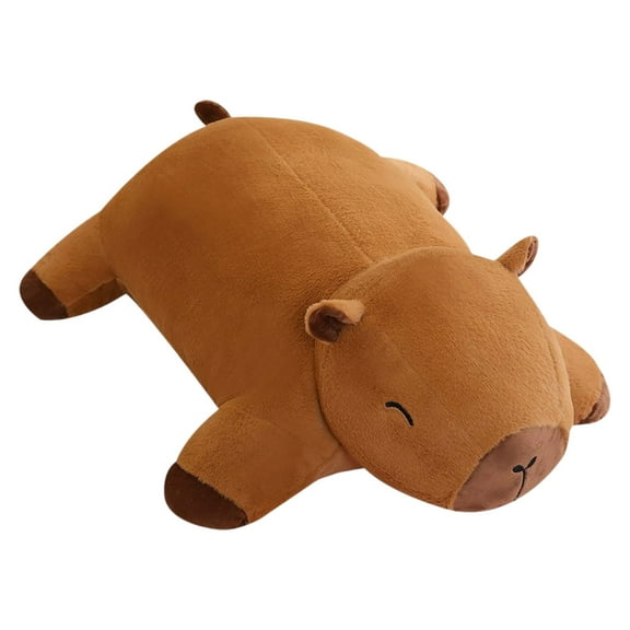 Weighted Capybara Plush, Weighted Capybara Stuffed Animal, Cute Plushies Soft Pillow Toy Gift for Kids Adults 23.6 Inch, 1.2 Lbs