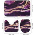 thumbnail image 3 of 4Pcs Elegant Pink & Gold Shower Curtain Sets, Bathroom Set Decor with Non-Slip Bath Mat, Toilet Lid Rug and Contour Mat, 72 x 72inch, 3 of 8