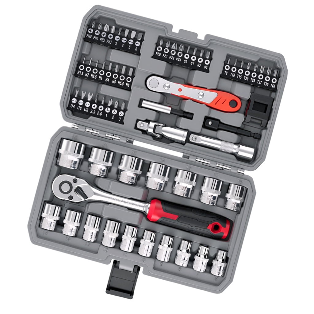 STANLEY, Mechanics Tool Set, 40-Piece, Chrome, High-Alloy Steel