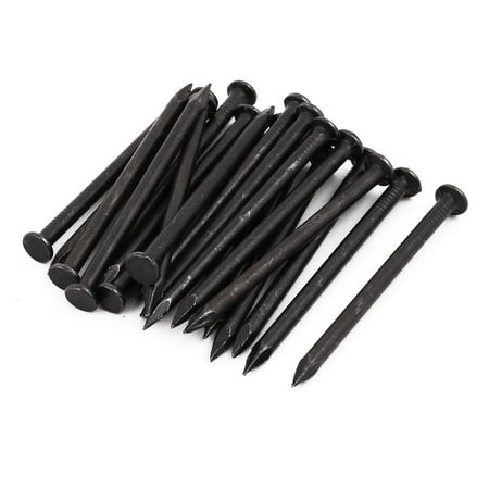 

3-inch Length Carbon Steel Point Tip Wall Cement Nail Black 20pcs
