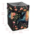 thumbnail image 5 of Unicorn Foldable Car Trash Bin with Lid, Leak-proof Mini Trash Can for Car, Hanging Storage Bag Included, 5 of 6