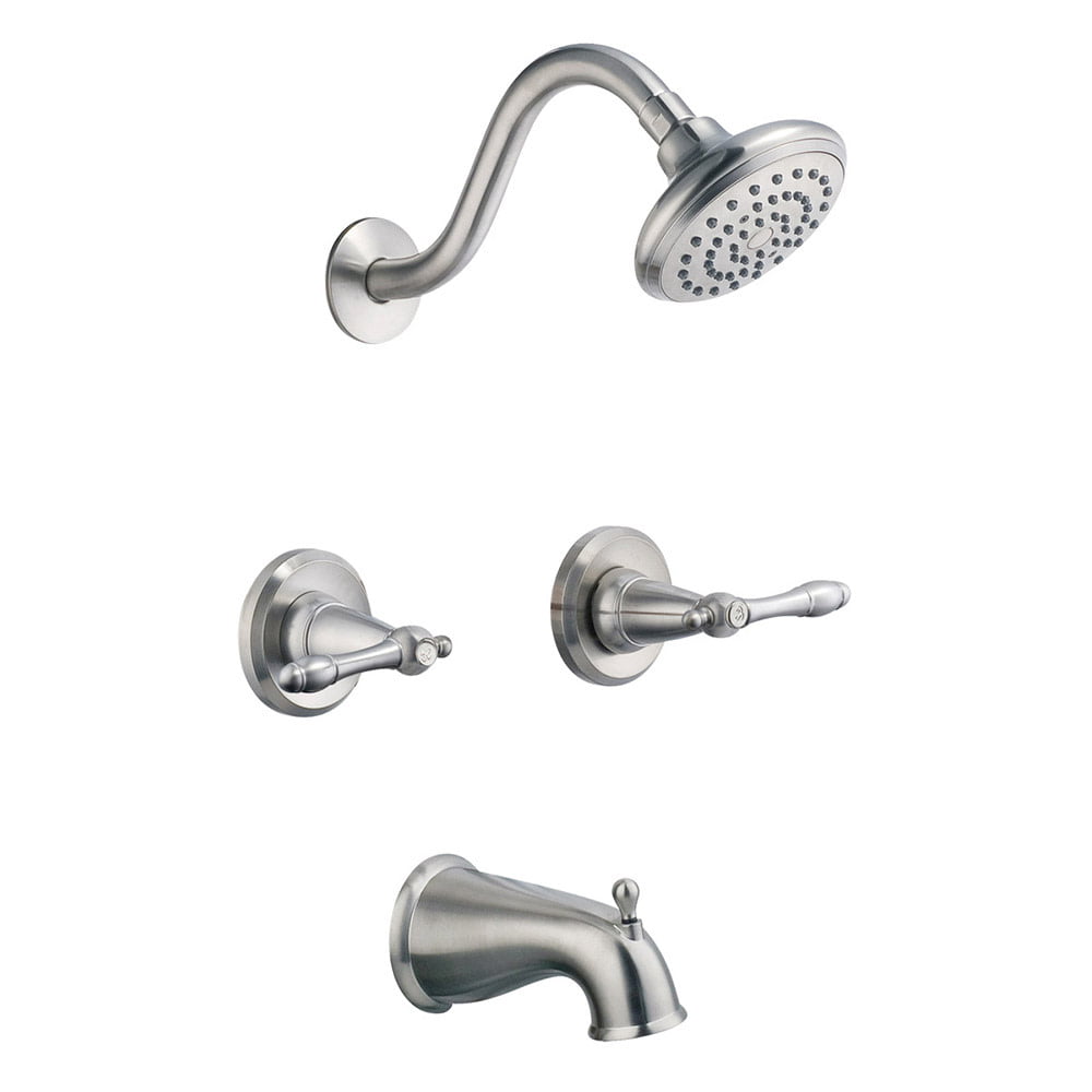Oakmont 2-Handle Tub and Shower Faucet, Satin Nickel