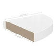 thumbnail image 7 of Floating Corner Shelf White 9.8x9.8x1.5", MDF Wall Mount Shelf for Books, Decor - Invisible Mounting, 11lb Capacity, 7 of 7
