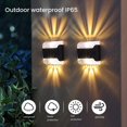 thumbnail image 5 of 4 Piezas Lámpara Solar de Pared Impermeable Al Aire Libre Luces Decorativas Solares Ampliamente Aplicables IPX65 Impermeable, 5 of 5