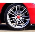 thumbnail image 2 of Skino 4 x (55mm / 2.17) 3D Gel Silicone Stickers Rims Wheel Center Centre Hub Caps Auto Tuning Red A 1055, 2 of 2